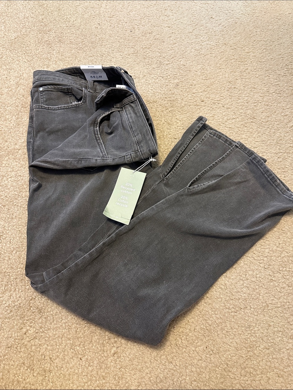 H&M Women’s Skinny Jeans in Charcoal Gray